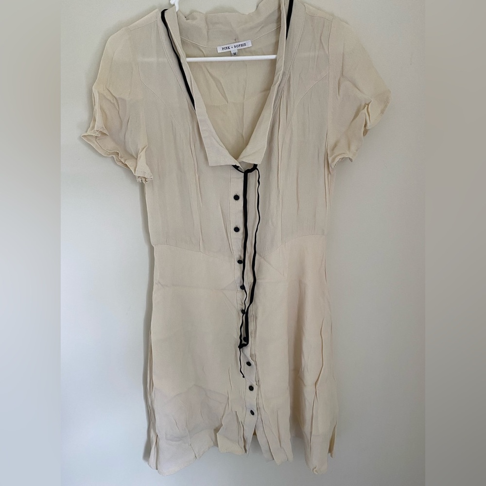 White Button-Up Dress